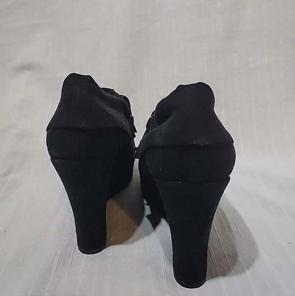 Mossimo supply womens black Booties Wedge heel Size 8.5 - Picture 3 of 6